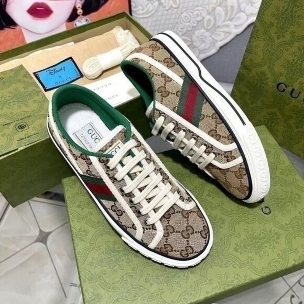 Women’s GG Guccis Tennis Shoes 1977 Sneaker - Picture 5 of 8